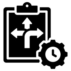 Flexibility Program Glyph Icon