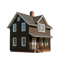 PNG, realistic house isolated on transparent background, modern house, residential house, home design, house exterior