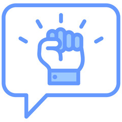 Motivation Blue Icon