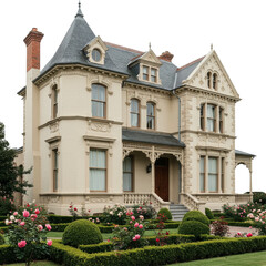 Fototapeta premium home png, family home, cottage, home illustration, house with garden