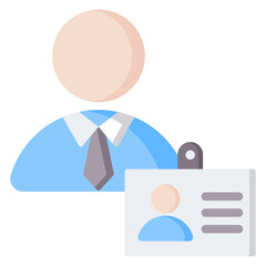Fototapeta premium Employee Flat Icon