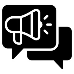 Communication Glyph Icon
