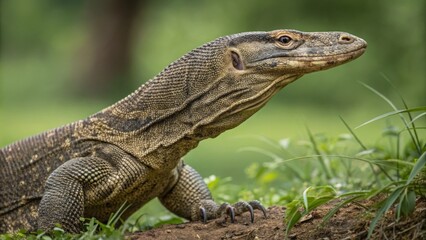 Exploring varanus the komodo dragon's habitat in indonesia wildlife documentary natural environment first-person perspective