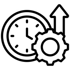 Efficiency Outline Icon