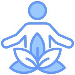 Inner Peace Blue Icon