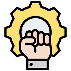 Revolution Outline Color Icon