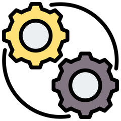 Shift Outline Color Icon
