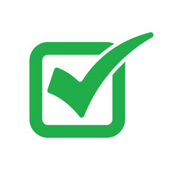 Green check mark, isolated tick symbols, checklist signs, and an approval badge. Flat and modern checkmark design, vector illustration.