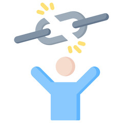 Liberation Flat Icon