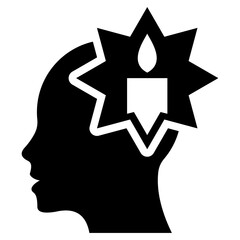 Enlightenment Glyph Icon