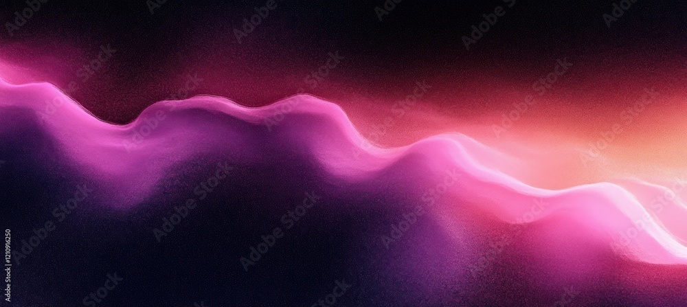 Aufkleber abstract gradient background in deep magenta and soft black tones with dreamy lighting and fluid sha