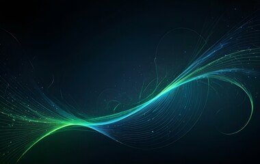 Obraz premium Green background image, curve, digital, space, texture