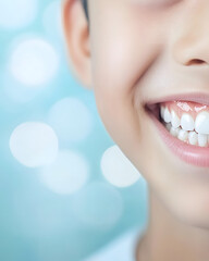 Fototapeta premium Close-up of Child's Smile and Teeth
