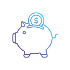 Piggy Bank vector icon