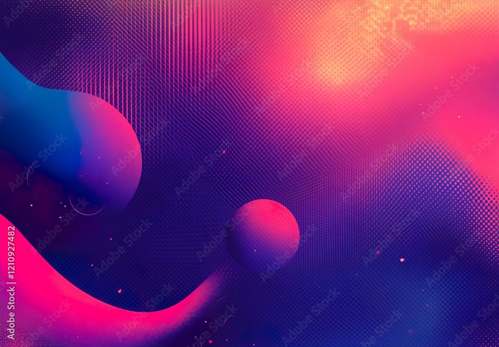 Aufkleber retro gradient background with grain texture