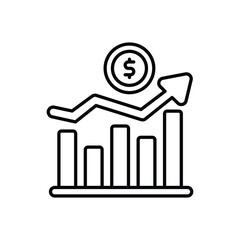 Growth vector icon