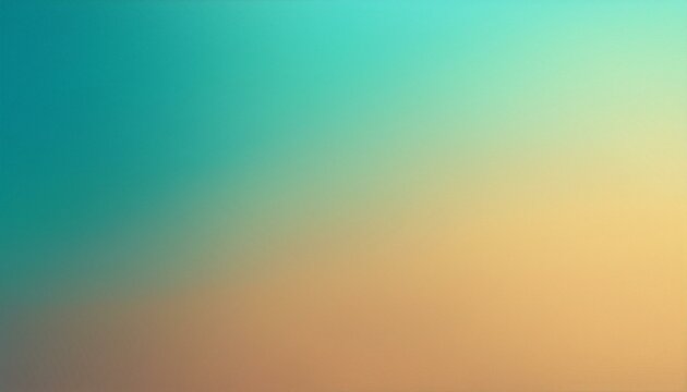 Blurred gradient abstract beidge and turquoise color banner background.. Generated image