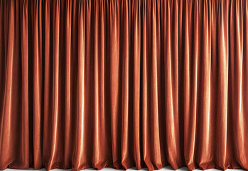 Rideaux rouges classiques fermés