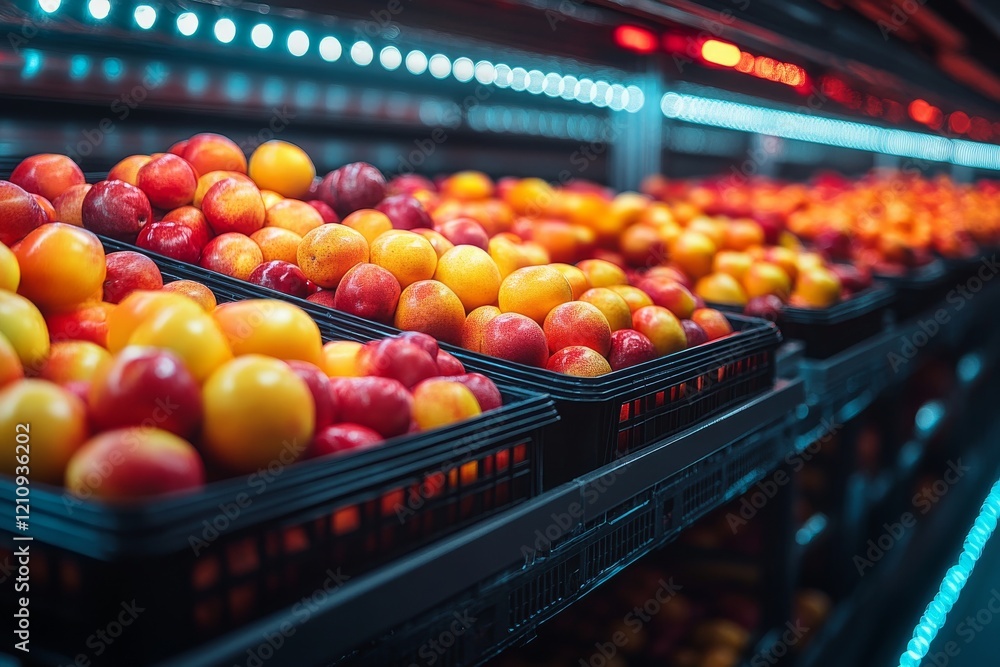 Poster efficient robotic fruit packing operations in a modern warehouse setting