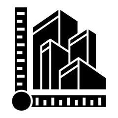 Obraz premium measure Solid icon