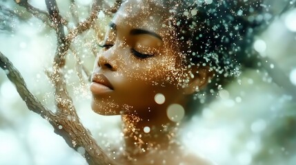 African dream young woman