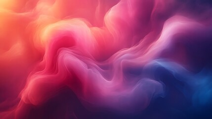 Abstract Colorful Swirling Cloudscape Digital Art