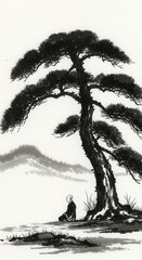 traditional japanese ink painting