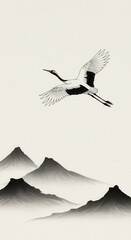 traditional japanese ink painting