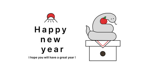 cartoon character Happy New Year Lunar 2025