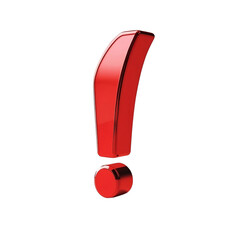 Glossy Red Exclamation Mark