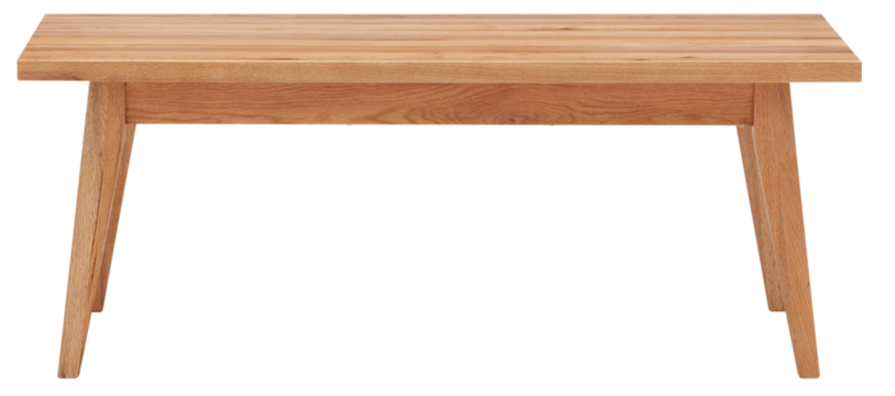 straight front wooden table cut out isolated transparent background