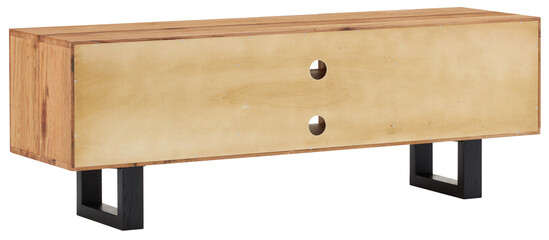 TV shelf behind cut out isolated transparent background
