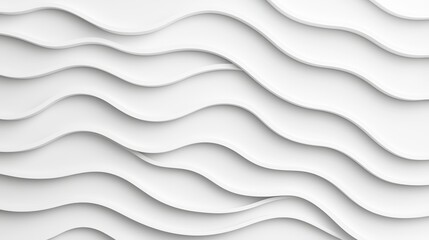 Obraz premium Abstract White Wave Pattern in Modern Design Aesthetic