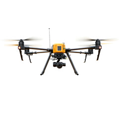 Aerial Drone with Camera Isolated on Transparent Background