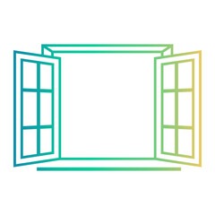 window Line Gradient Icon