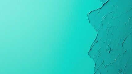 Textured Turquoise Background with Unique Paint Finish and Gradient Color
