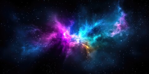 Fototapeta premium Cosmic Nebula Swirls of Color in Deep Space