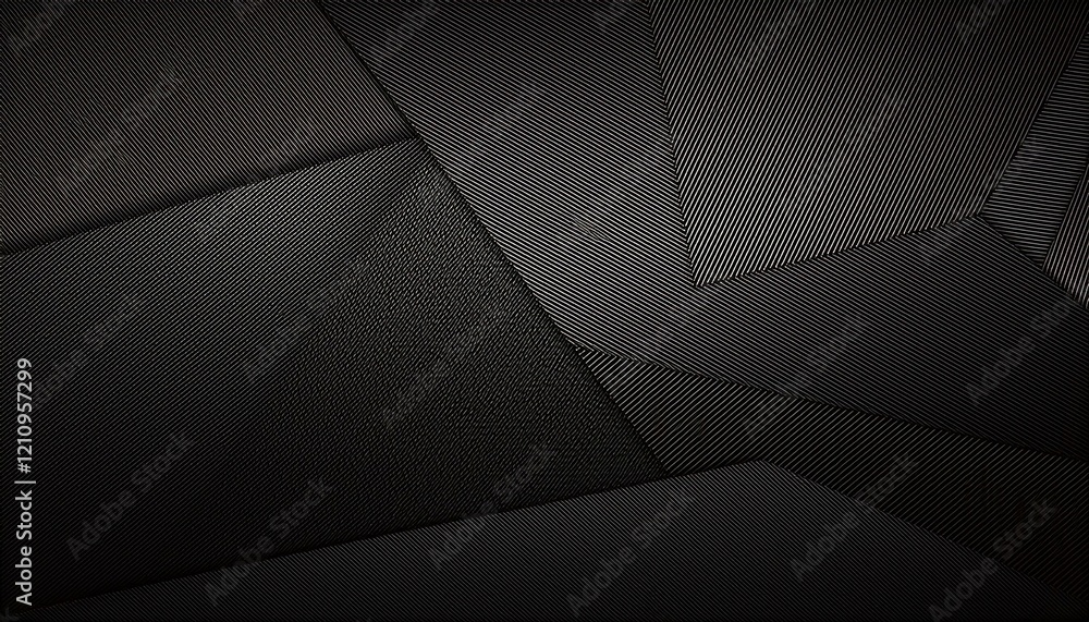 Poster abstract gradient dark black banner background with small hexagon hole grid texture. generated image