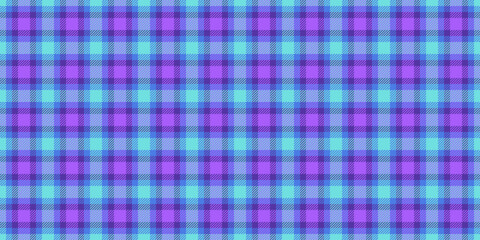 Vibrant pastel plaid pattern in teal, purple, and blue hues. Perfect for textile design, fashion, scrapbooking, website backgrounds, or any project needing a cheerful, modern texture.