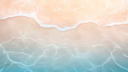 Obraz premium serene beach scene with gentle waves and soft pastel colors.