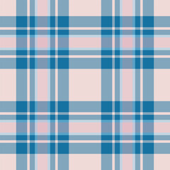Royal texture vector seamless, warmth check background fabric. Difficult pattern textile tartan plaid in cyan and light colors.
