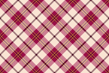 Elegant diagonal plaid pattern in rich burgundy, beige, and gold hues.  Perfect for textile design, autumnal projects, or adding a touch of sophisticated texture to your work.