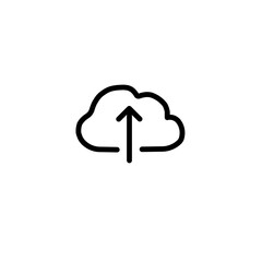 cloud computing widget vector, sign and symbol outline. mobile apps icon and technology symbol vector icon
