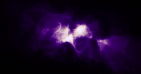 Image of purple light flows moving on black background