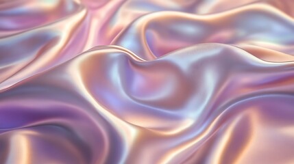 Obraz premium Iridescent silk fabric draped in soft waves
