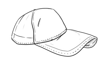 cap digital drawing illustration isolated