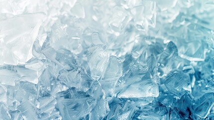 Close-Up Capture of Shimmering Ice Cubes with Textured Surfaces, Evoking a Chilly Atmosphere and Refreshing Aesthetic Ideal for Beverage and Food Photography