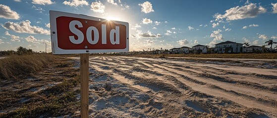 Sold land, sunny Florida development