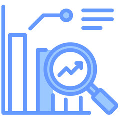 Analysis Blue Icon