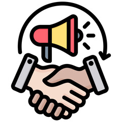 Sponsorship Outline Color Icon